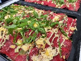 Grote schaal carpaccio